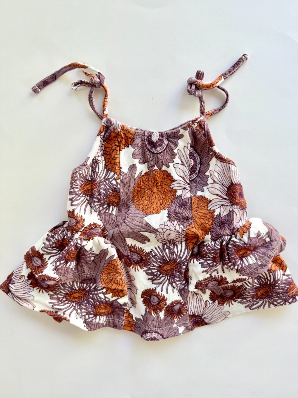 Kate Quinn Girls Retro Floral Tank Top 18-24M